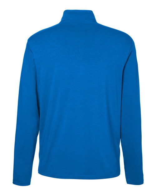 Devon & Jones DG425, Men's Raleigh Stretch Quarter-zip Pullover, French Blue