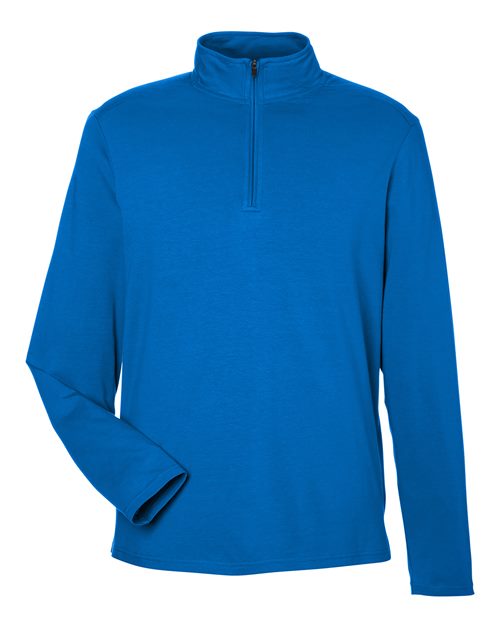 Devon & Jones DG425, Men's Raleigh Stretch Quarter-zip Pullover, French Blue