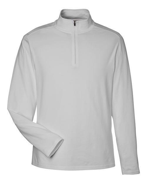 Devon & Jones DG425, Men's Raleigh Stretch Quarter-zip Pullover, Grey