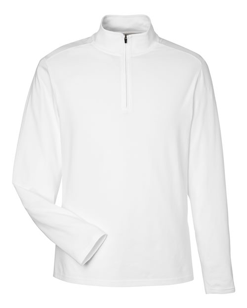 Devon & Jones DG425, Men's Raleigh Stretch Quarter-zip Pullover, White