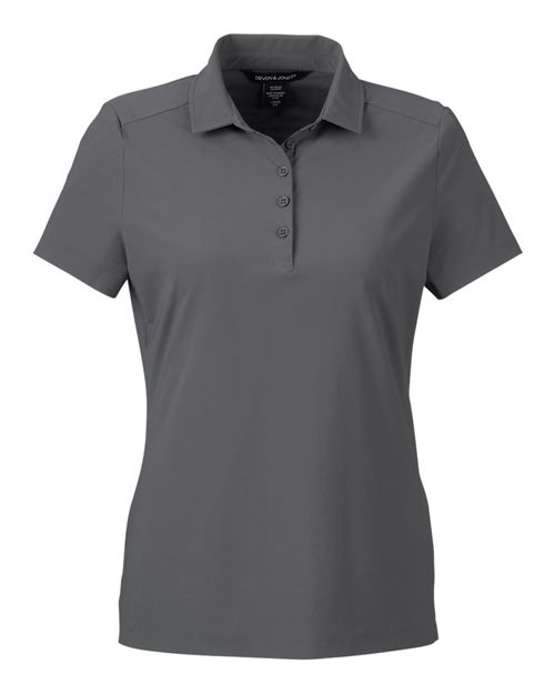 Devon & Jones DG110W, Women's Crownlux Performance Windsor Welded Polo, Graphite
