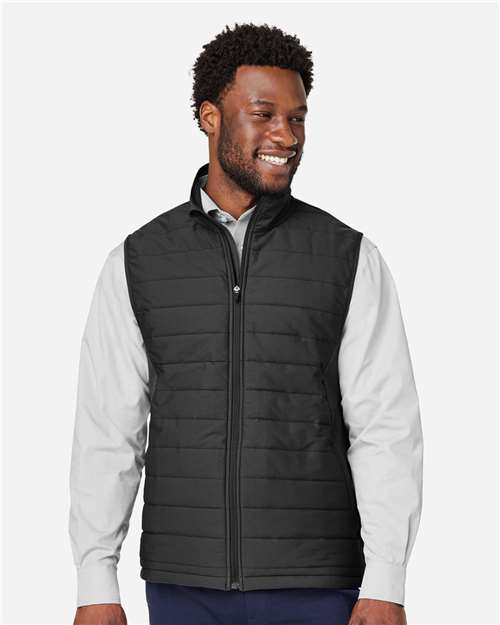 Devon & Jones DG706, Men's New Classics Charleston Hybrid Vest, Black/ Melange Black