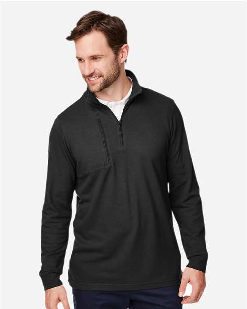 Devon & Jones DG400, Men's New Classics Performance Quarter-zip Pullover, Black