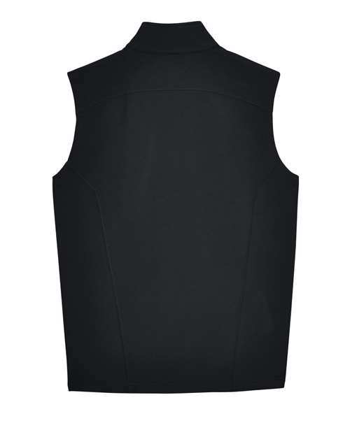 CORE365 CE701, Men's Cruise Two-layer Fleece Bonded Soft Shell Vest, Black
