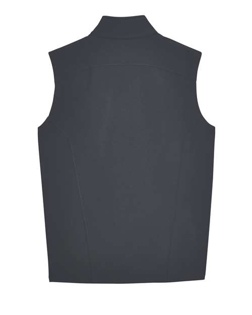 CORE365 CE701, Men's Cruise Two-layer Fleece Bonded Soft Shell Vest, Carbon