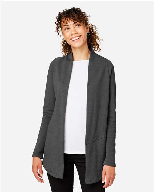 Devon & Jones DG481W, Women's New Classics Charleston Cardigan, Black Melange