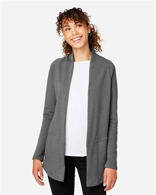 Devon & Jones DG481W, Women's New Classics Charleston Cardigan, Graphite Melange
