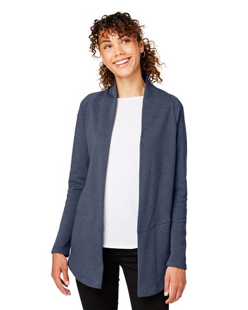 Women's New Classics® Charleston Cardigan - - 13348 Navy Melange 665B2 7-7.9 oz AB Exclusive Brands CA New ab Cotton Devon & Jones DG481W Explore Corporate Explore Corporate Business Professional Explore Corporate Uniforms Knit Long Sleeves New AB Outerwear Polos & Knits Polyester S&S Exclusive Brands Sweaters Tops Womens