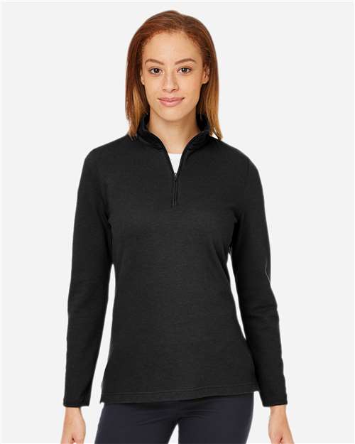 Devon & Jones DG400W, Women's New Classics Performance Quarter-zip Pullover, Black