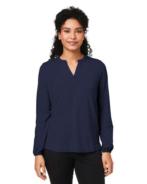Women's Raleigh Half-Placket Knit Top - - 13331 - Toronto Screen Printing- Color