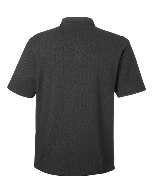 Devon & Jones DG101, Men's Crownlux Performance Geo Polo, Black/ Graphite