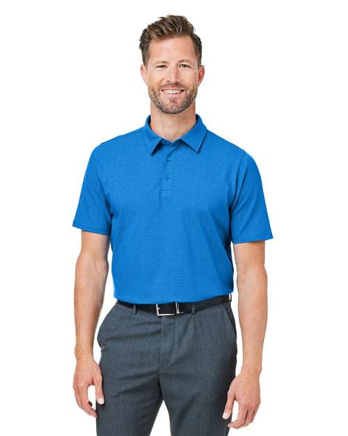 Men's Crownlux Performance® Geo Polo - - 13356 French Blue CR Blue 6-6.9 oz 620B2 AB Exclusive Brands CA New ab Cotton Devon & Jones DG101 Mens & Unisex Moisture-Management New New AB Performance Polos Polos & Knits S&S Exclusive Brands Short Sleeves Spandex Sport Shirts Tops