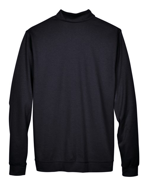 Devon & Jones DG479, Men's Drytec20 Performance Quarter-zip Pullover, Black/ Grey Heather/ Graphite