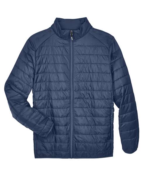 CORE365 CE700, Men's Prevail Packable Puffer Jacket, Classic Navy