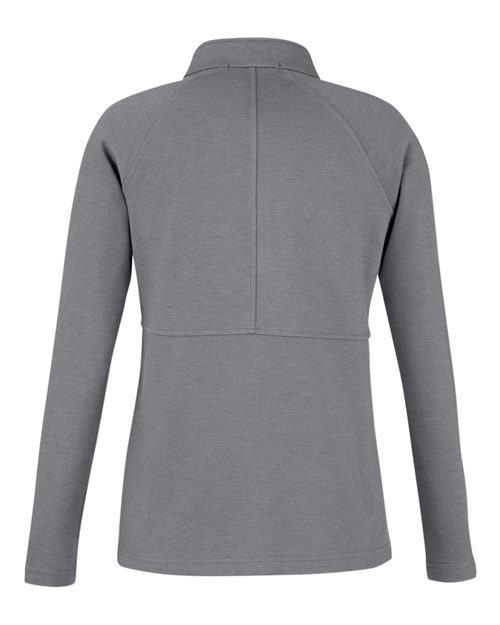 Devon & Jones DG481WZ, Women's New Classics Charleston Quarter-zip Pullover, Graphite Melange