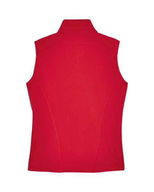 CORE365 CE701W, Women's Cruise Two-layer Fleece Bonded Soft Shell Vest, Classic Red
