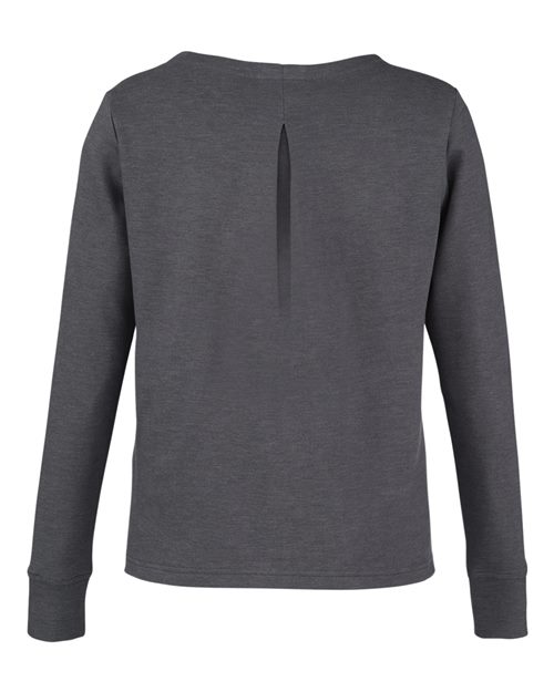 Devon & Jones DG482W, Women's New Classics Charleston Pullover, Black Melange