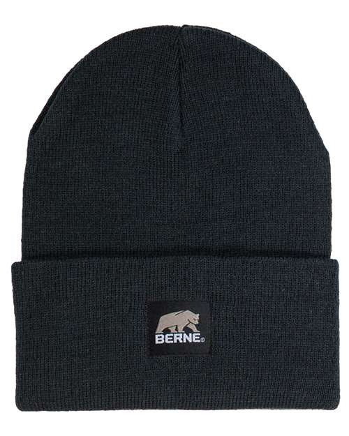 Berne Apparel H150, Heritage Knit Cuff Beanie, Black