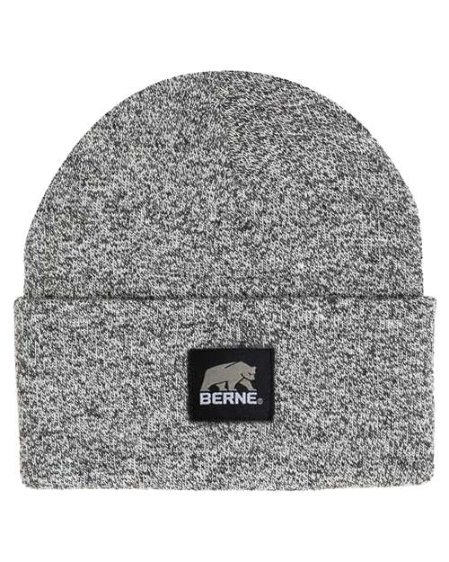 Berne Apparel H150, Heritage Knit Cuff Beanie, Black/ White
