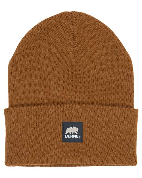 Berne Apparel H150, Heritage Knit Cuff Beanie, Brown