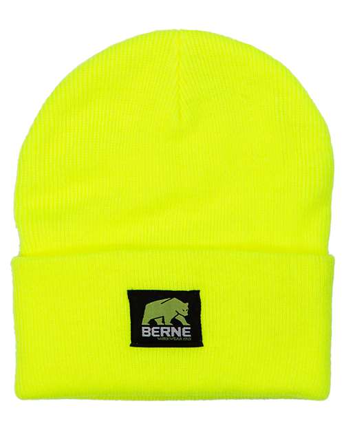Berne Apparel H150, Heritage Knit Cuff Beanie, Yellow