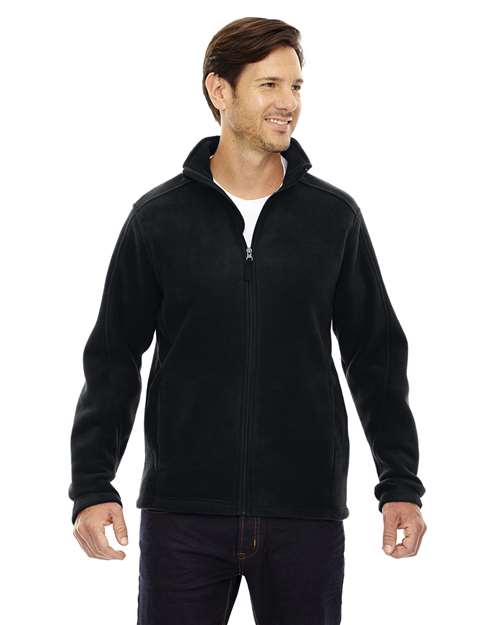 Men's Tall Journey Fleece Jacket - - 13433 Black 234A7 7-7.9 oz 88190T AB Exclusive Brands CA New ab CORE365 Fleece Full-Zips Jackets Long Sleeves Media Pocket Mens & Unisex New AB Outerwear Pockets Polyester - 100% S&S Exclusive Brands Talls Zips