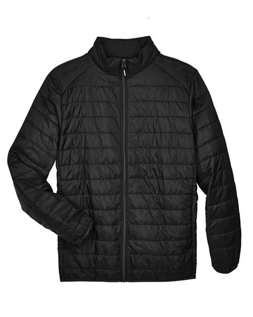 CORE365 CE700T, Men's Tall Prevail Packable Puffer, Black