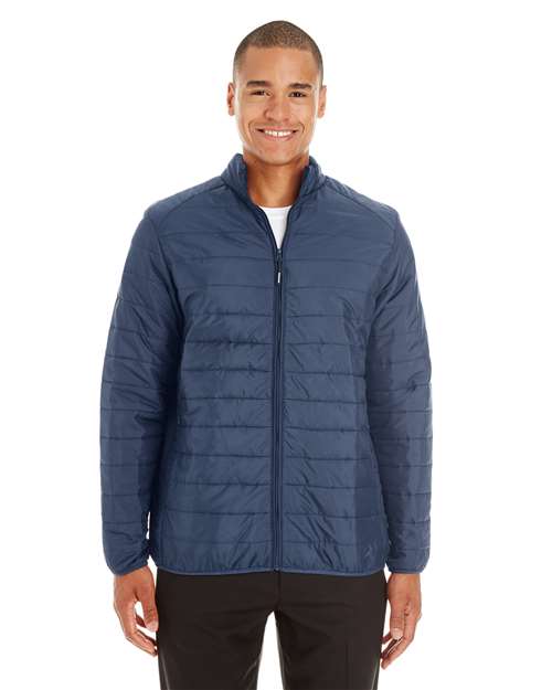 Men's Tall Prevail Packable Puffer - - 13435 Classic Navy 295A7 AB Exclusive Brands CA New ab CE700T CORE365 Full-Zips Jackets Long Sleeves Mens & Unisex New AB Outerwear Packables Performance Pockets Polyester - 100% Puffers S&S Exclusive Brands Talls Water Resistant Zips