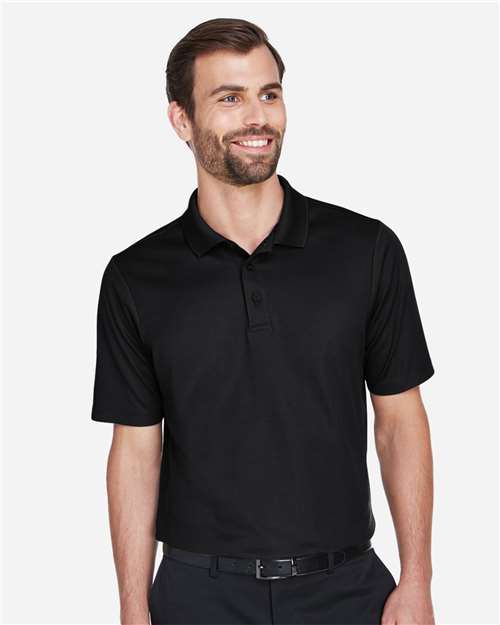 Devon & Jones DG20T, Men's Tall Crownlux Performance Plaited Polo, Black