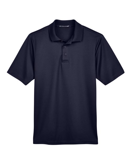 Devon & Jones DG20T, Men's Tall Crownlux Performance Plaited Polo, Navy