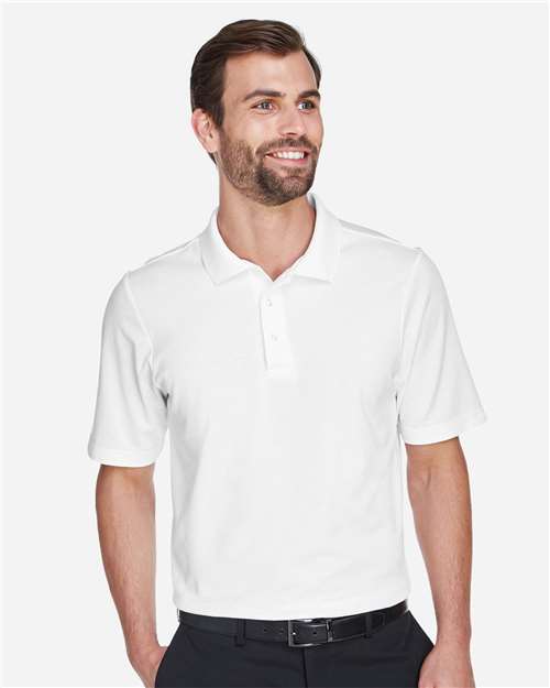 Devon & Jones DG20T, Men's Tall Crownlux Performance Plaited Polo, White