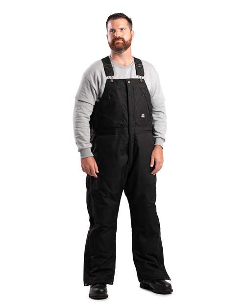 Berne Apparel NB834, Men's Icecap Insulated Bib Overall, Black