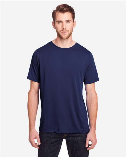 CORE365 CE111T, Unisex Tall Fusion Chromasoft Performance T-shirt, Classic Navy