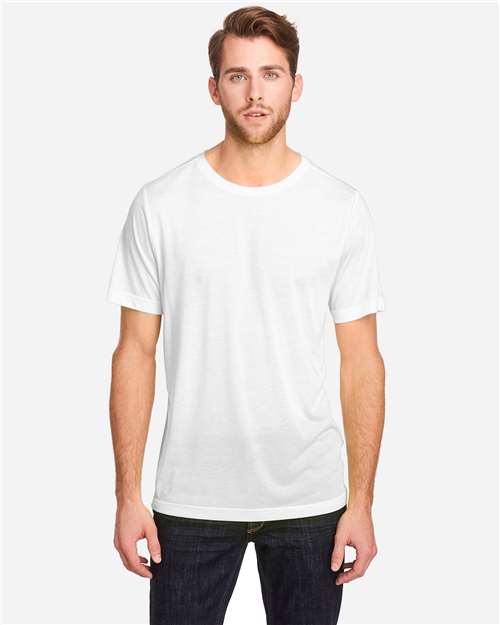 CORE365 CE111T, Unisex Tall Fusion Chromasoft Performance T-shirt, White