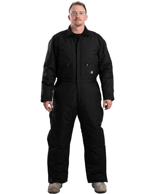 Tall Icecap Insulated Coverall - - 13501 Black 797A4 AB Retail Exclusive Brands Berne Apparel Bottoms CA New ab Coveralls Mens & Unisex New AB NI417T Nylon Pants Talls Workwear