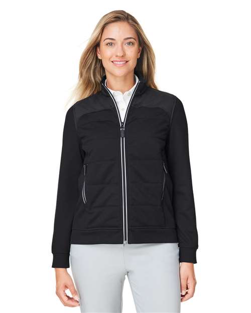 Women's New Classics® Club Jacket - - 13524 Black 10-10.9 oz 703B2 AB Exclusive Brands CA New ab Devon & Jones DG71W Full-Zips Jackets Long Sleeves New AB Nylon Outerwear Pockets Polyester S&S Exclusive Brands Spandex Water Resistant Womens Zips