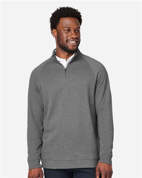 Devon & Jones DG481, Men's New Classics Charleston Quarter-zip Pullover, Graphite Melange