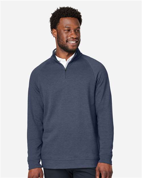 Devon & Jones DG481, Men's New Classics Charleston Quarter-zip Pullover, Navy Melange