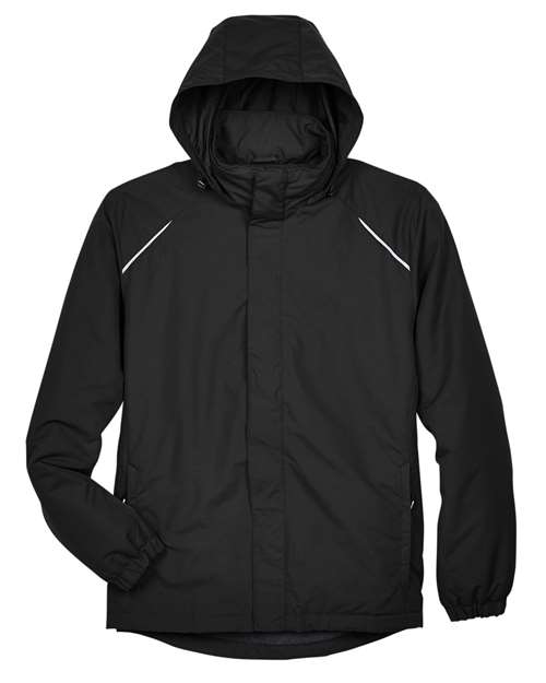 CORE365 88224T, Men's Tall Profile Fleece-lined All-season Jacket, Black