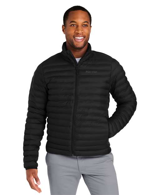 Echo Featherless Jacket - - 13672 Black 673D1 Activewear CA New ab Full-Zips Jackets M11178 Marmot Mens & Unisex New AB Nylon Outerwear Recycled Sustainable Materials Sustainable Styles Zips