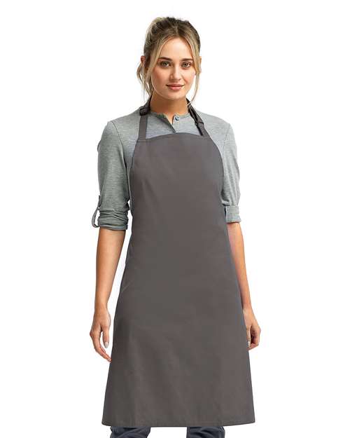 Artisan Collection by Reprime RP150, Recycled Bib Apron, Dark Grey