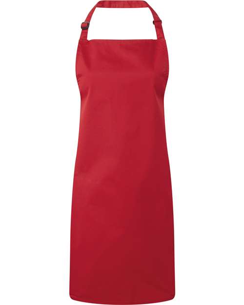Artisan Collection by Reprime RP150, Recycled Bib Apron, Red