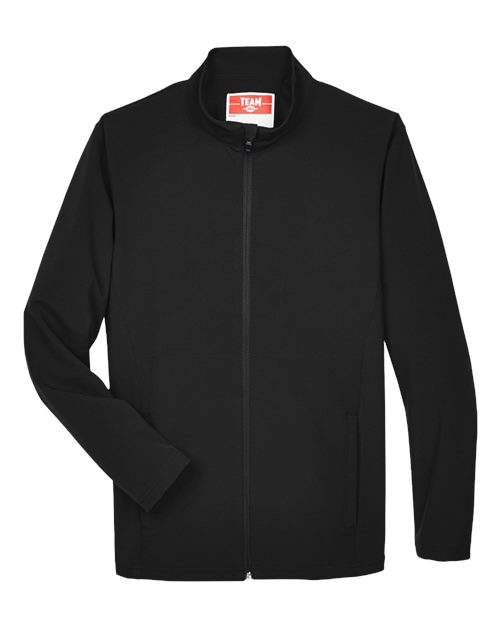 Team 365 TT80, Men's Leader Soft Shell Jacket, Black