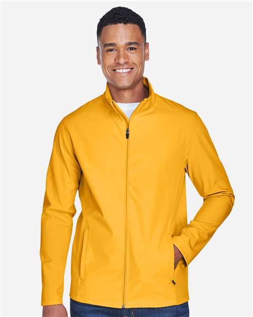 Team 365 TT80, Men's Leader Soft Shell Jacket, Sport Athletic Gold