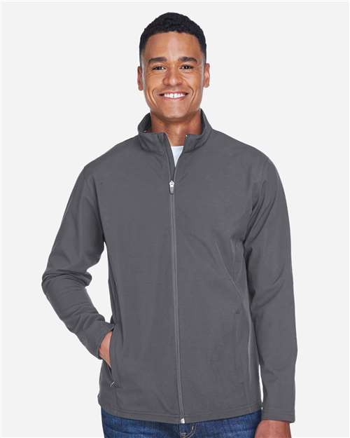 Team 365 TT80, Men's Leader Soft Shell Jacket, Sport Graphite