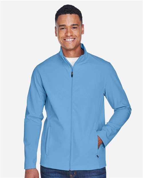 Team 365 TT80, Men's Leader Soft Shell Jacket, Sport Light Blue