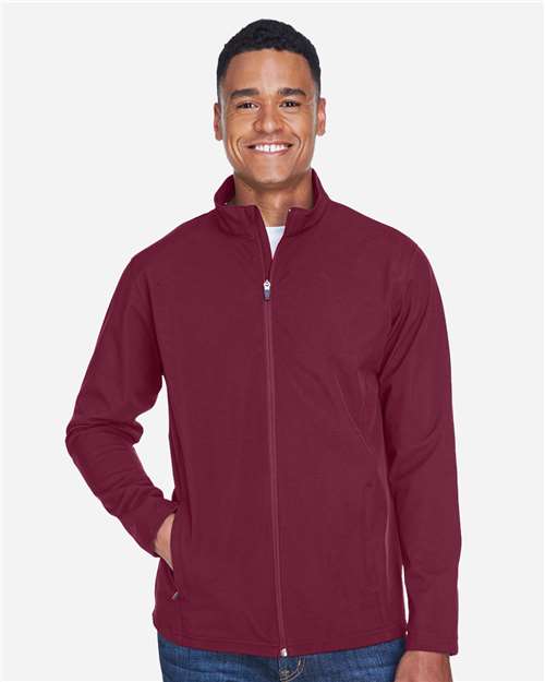 Team 365 TT80, Men's Leader Soft Shell Jacket, Sport Maroon
