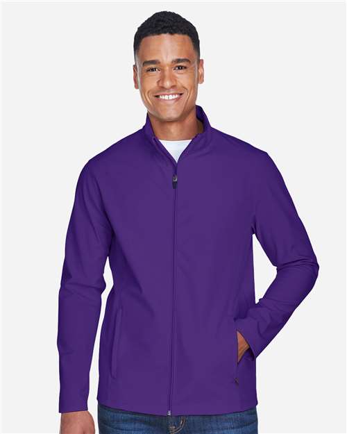 Team 365 TT80, Men's Leader Soft Shell Jacket, Sport Purple