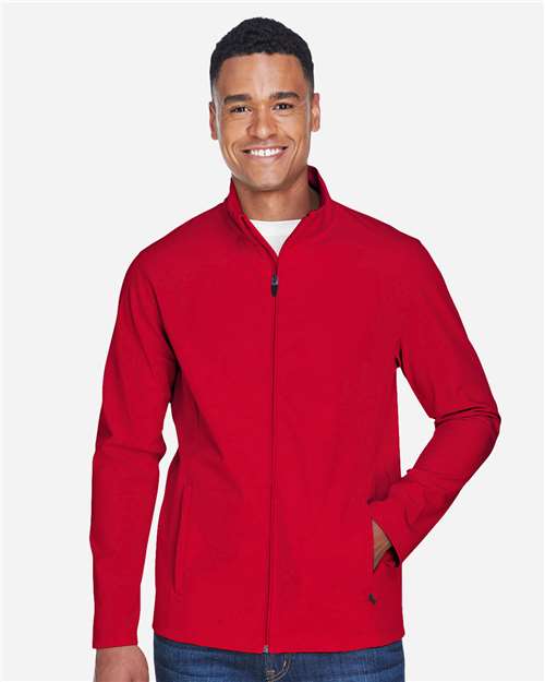 Team 365 TT80, Men's Leader Soft Shell Jacket, Sport Red