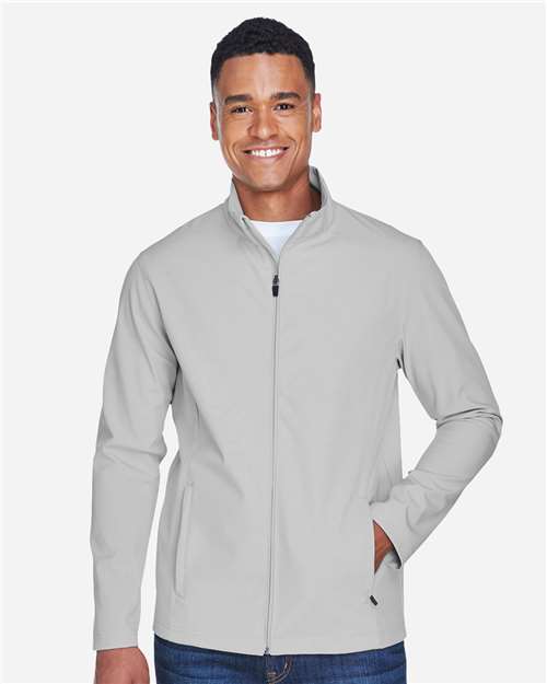 Team 365 TT80, Men's Leader Soft Shell Jacket, Sport Silver